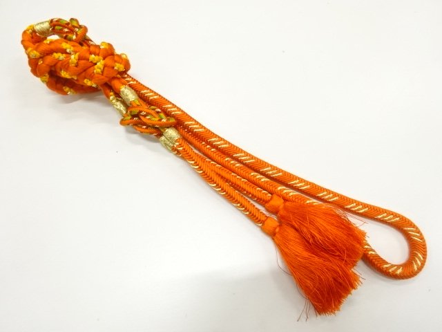 JAPANESE KIMONO / HANDTIED OBIJIME CORD